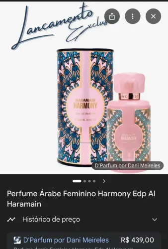 Perfume árabe usado uma única vez