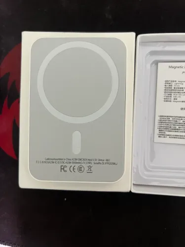 Carregador Portátil 5000mah Sem fio Para iPhone Indução Magsafe Bateria Carga