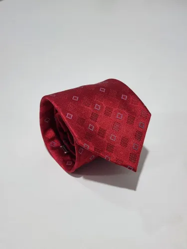 Gravata vermelha de seda Alberto gentleman