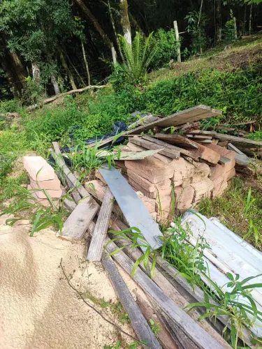 Pedra pra construção alicerce