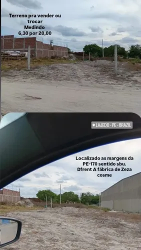 Vendo ou troco terreno ,em lajedo