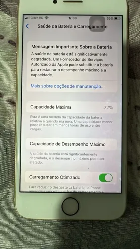 Vendo iPhone 8 com 73/ de bateria