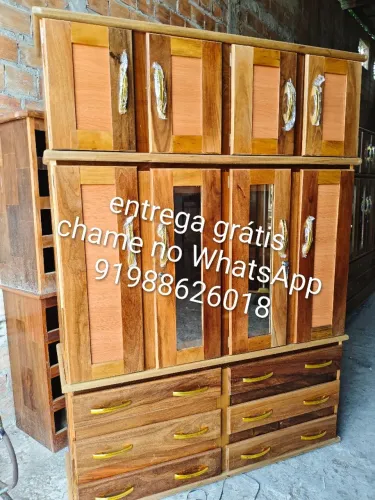 Guarda roupa espelhado de 4 portas novo frete grátis