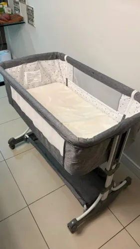 Berço Portátil Moises Balanço Mosquiteiro Infantil Pipdip + BRINDE *Almofada amamentação