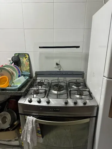 Fogão 5 bocas mesa de vidro 