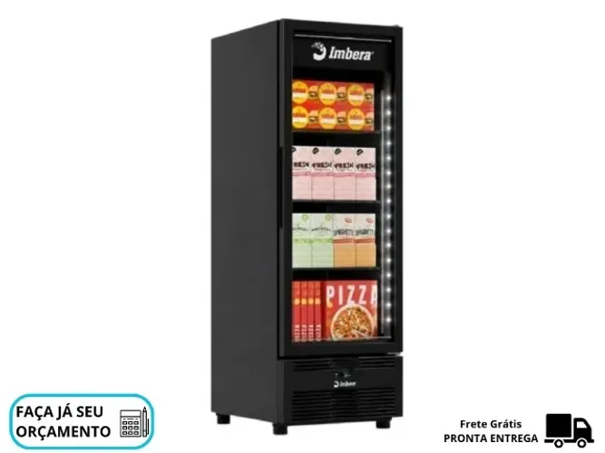 Congelador Vertical Porta de Vidro 560 litros Imbera