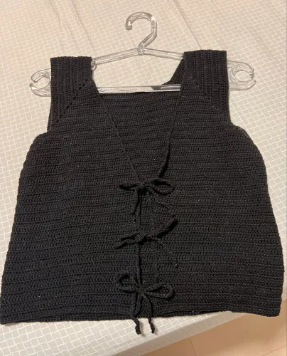 Colete/Regata de Crochê Feminino - Artesanal