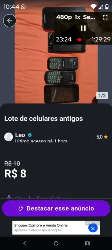 Lote de celulares teste 2
