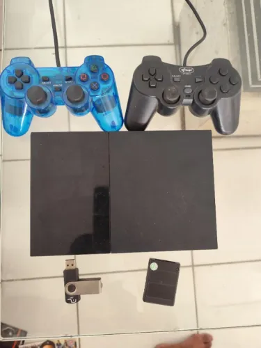 Playstation 2 completo com 2 controles