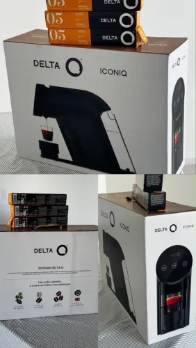 Cafeteira Delta Q Iconiq com 03 caixas de cápsulas