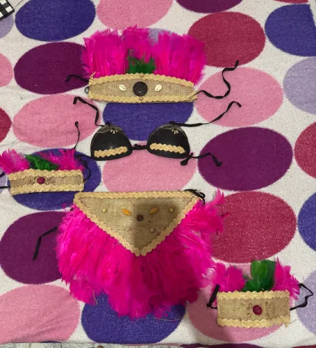 Roupa Indígena Infantil Completa - Artesanal
