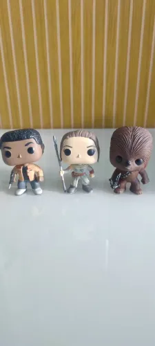 Kit Funko Pop! Finn #59, Rey #58, Chewbacca #06