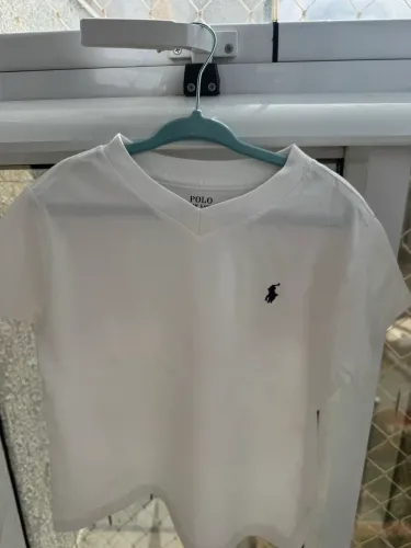 Camiseta Ralph Lauren Branca 3 anos