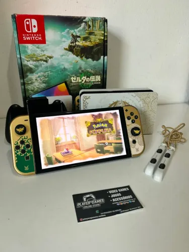 Nintendo Switch OLED Edição Especial Zelda (Aceito Cartão)