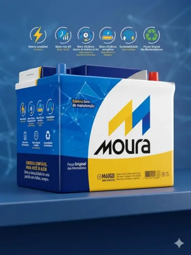 Bateria Moura 60amperes