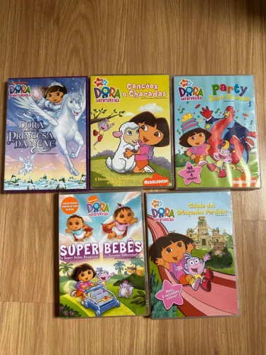 Kit 5 DVDs Dora a Aventureira