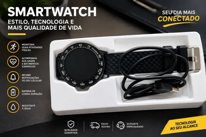 Relógio smartwatch (não sei como funciona)