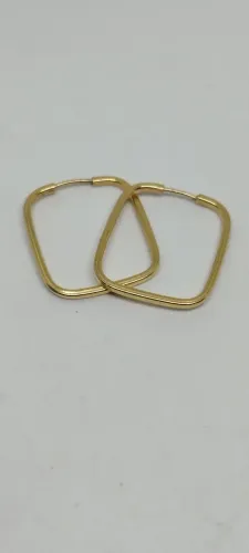 brincos argola ouro 18k 2,5 x 2cm