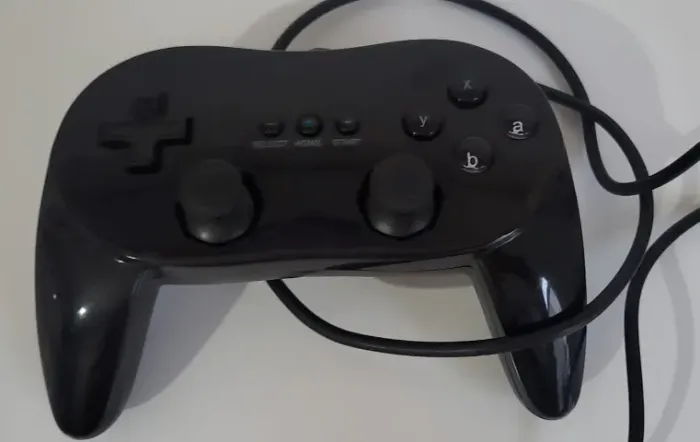Controle Clássico Classic Grip Para Nintendo Wii Preto