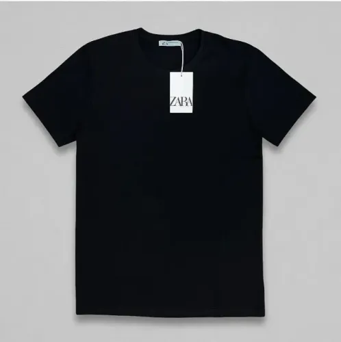 Camiseta zara preta lisa