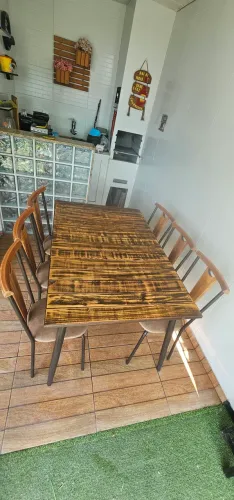 Mesa c 6 cadeiras