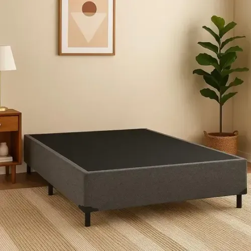 Base Cama Box sued Casal 138x188 Cinza