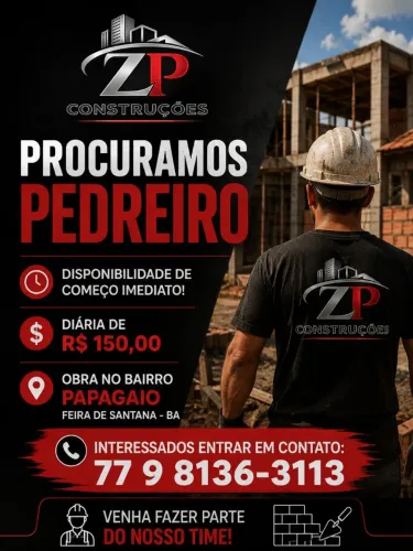 Procura-se pedreiro