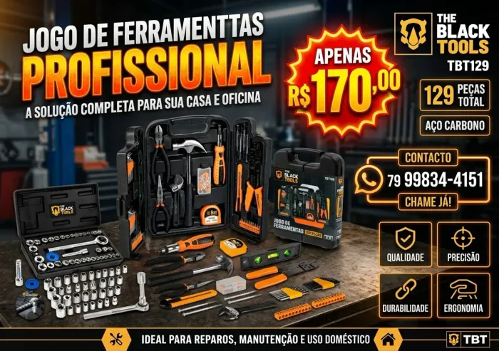 Kit de ferramentas + maleta.