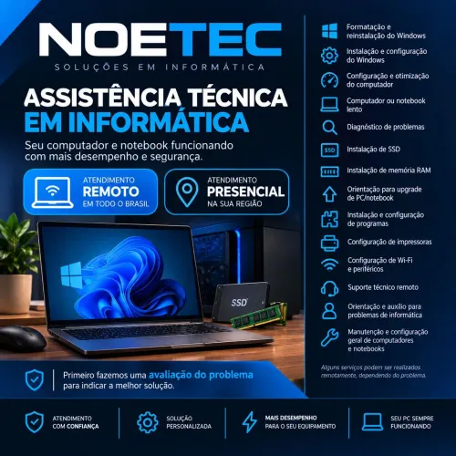 Assistência Técnica em Informática | PC, Notebook e Formatação