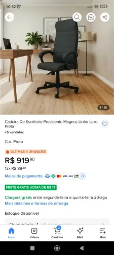 Cadeira ergonômica PCYES