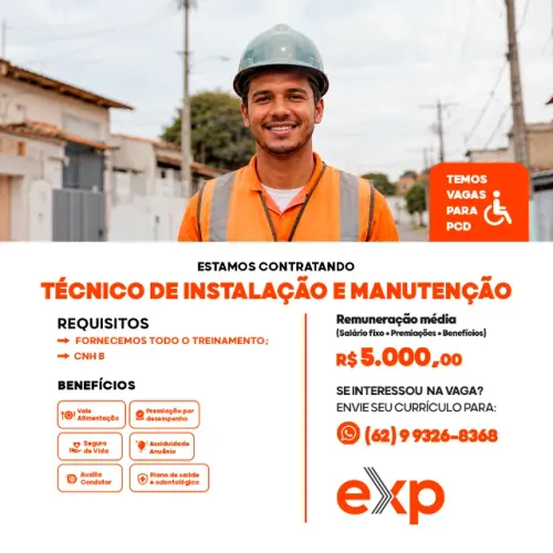 TÉCNICO DE INSTALAÇÃO E MANUTENÇÃO - ANÁPOLIS