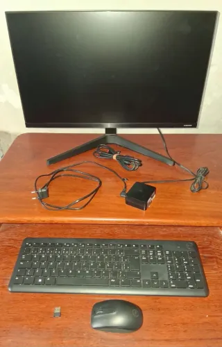 Monitor Samsung 24 + teclado e mouse Dell - barato