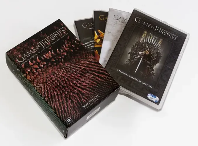 Box de DVDs Game of Thrones - Temporadas 1 a 4