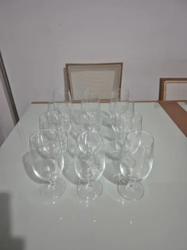 Conjunto de copos de cristal (12 peças)