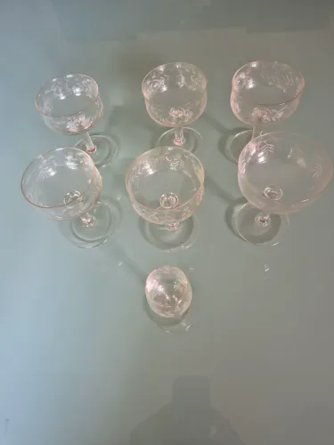 Taças antigas 6 peças 
