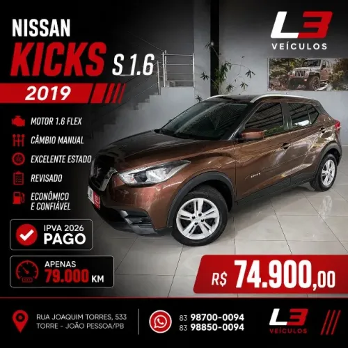 Nissan Kicks S 1.6 16V Flexstar 5P Mec. 2019