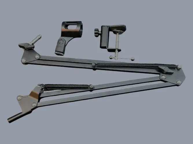 Braço Articulado Para Microfone De Mesa - Perfeito P/ Streamer E Podcast