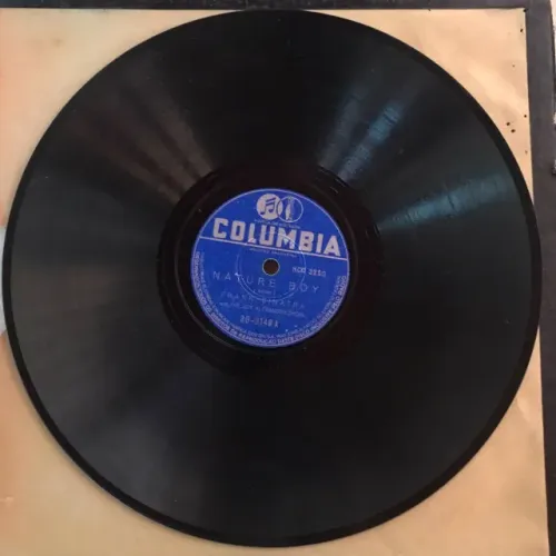 Raro Vinil10" 78 rpm - Frank Sinatra - Nature Boy / It Only Happens When I Dance With You