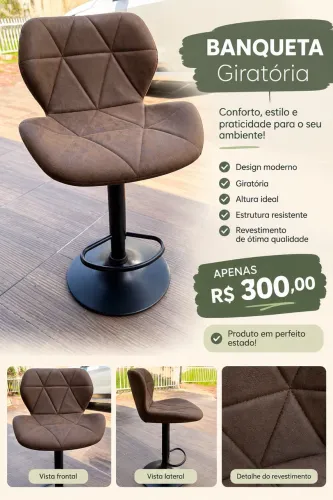 Banqueta giratória
