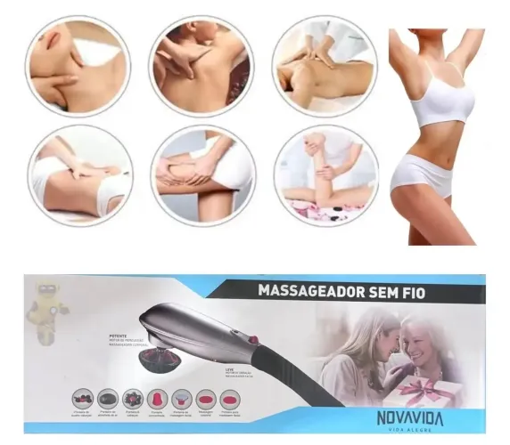 Massageador elétrico  corporal Novavida