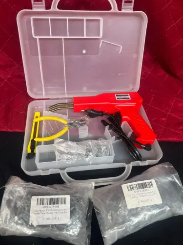 Pistola de Solda para Plástico iBoa A2232 50W Com Luz LED Reparo de Carro ( 1000 grampos)