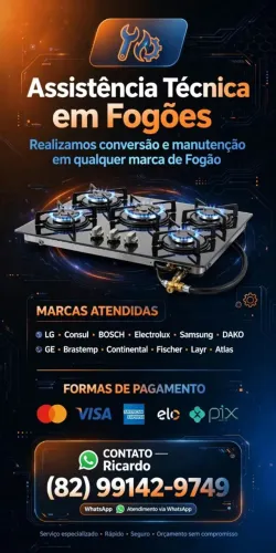 Assistência em fogão