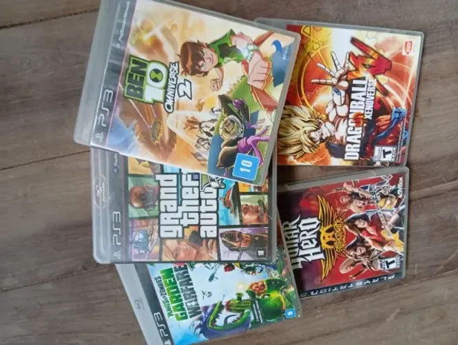 Coleção de Jogos PS3 Originais | GTA V, Dragon Ball, Guitar Hero e mais!