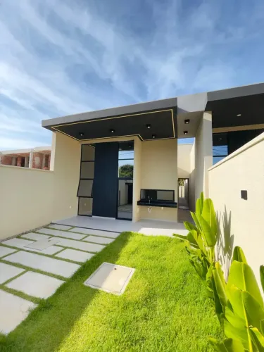 Casa Duplex em Rua Privativa de 3 Suítes á 4min do Shopping Eusébio com Acabamento de prim