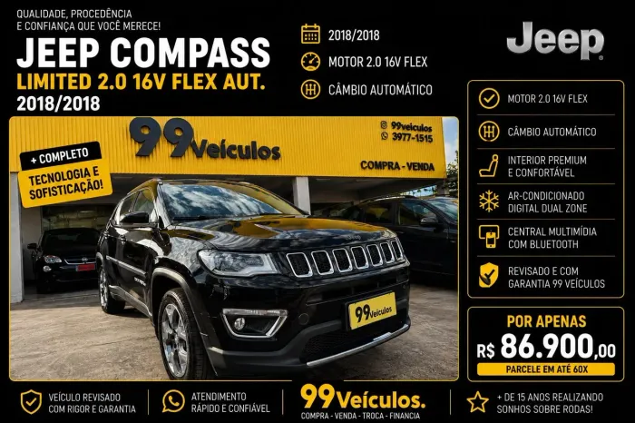 Jeep Compass Limited 2.0 4X2 Flex 16V Aut. 2018