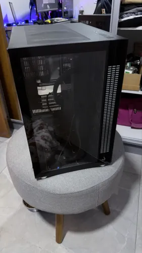Gabinete Rise Mode Galaxy Sound Glass + Fonte MSI 650W