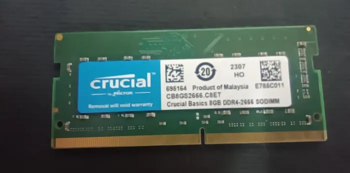 MEMORIA NOTEBOOK CRUCIAL 8GB 2666