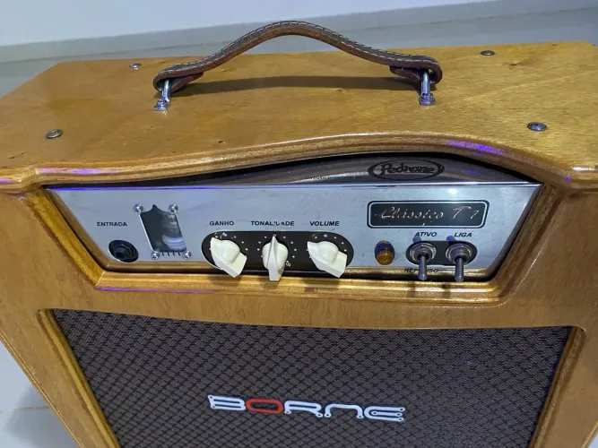 AMPLIFICADOR BORNE CLÁSSICO T7 PALHA ? IMPECÁVEL