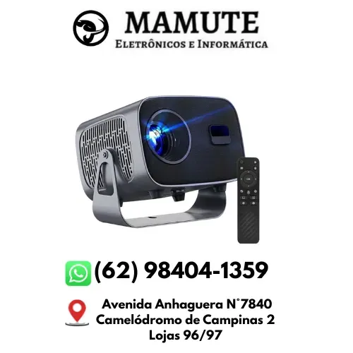Projetor Smart HY500 4K Bluetooth 120" Cinema em Casa Portátil Bluetooth