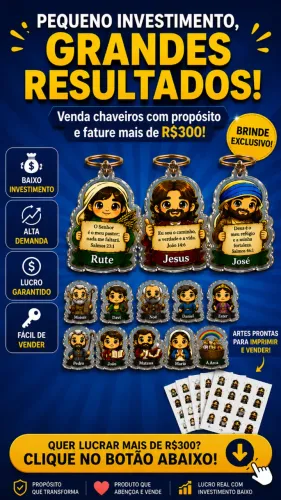 Molde de Chaveiros Biblicos R$9,90